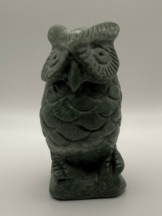 Green Aventurine Owl